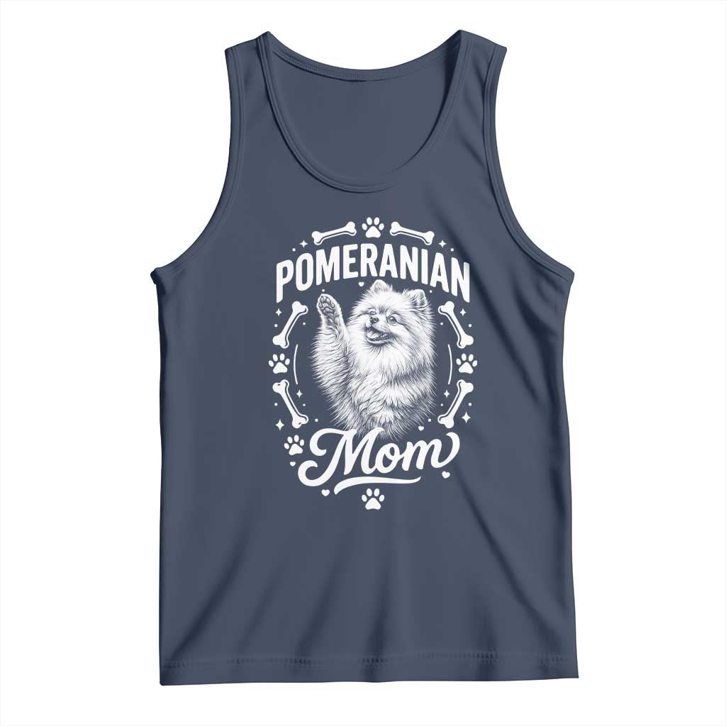 Vintage Pom Dog Mom Tank Top Pomeranian Lover Gift