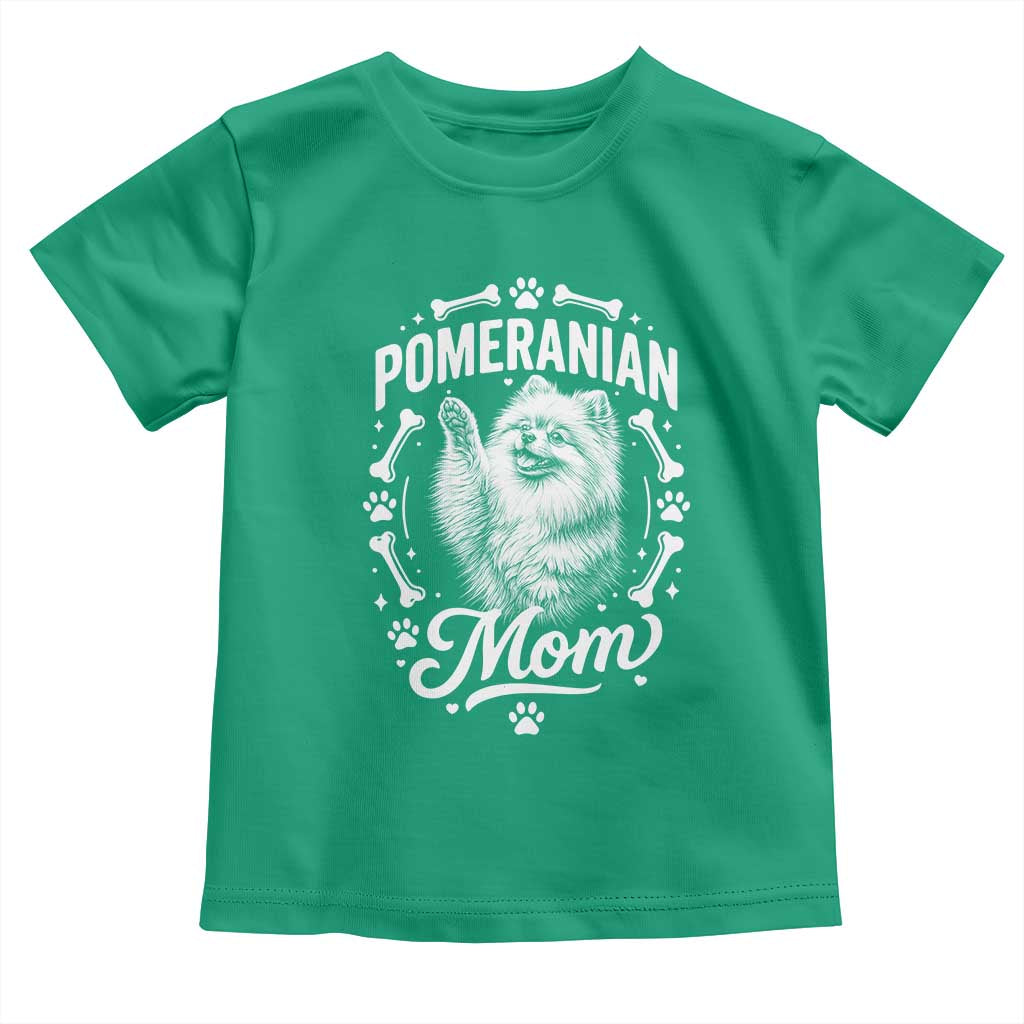 Vintage Pom Dog Mom Toddler T Shirt Pomeranian Lover Gift