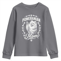Vintage Pom Dog Mom Youth Sweatshirt Pomeranian Lover Gift