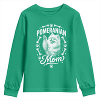 Vintage Pom Dog Mom Youth Sweatshirt Pomeranian Lover Gift