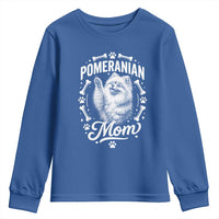 Vintage Pom Dog Mom Youth Sweatshirt Pomeranian Lover Gift