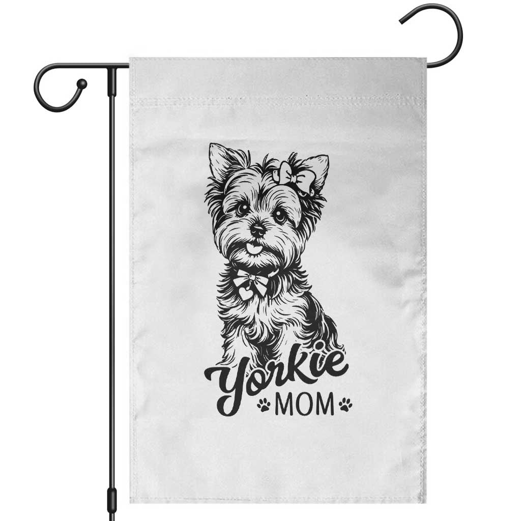 Yorkshire Terrier Mom Garden Flag Cute Yorkie Mama Puppy Gift