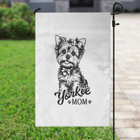 Yorkshire Terrier Mom Garden Flag Cute Yorkie Mama Puppy Gift
