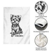 Yorkshire Terrier Mom Garden Flag Cute Yorkie Mama Puppy Gift