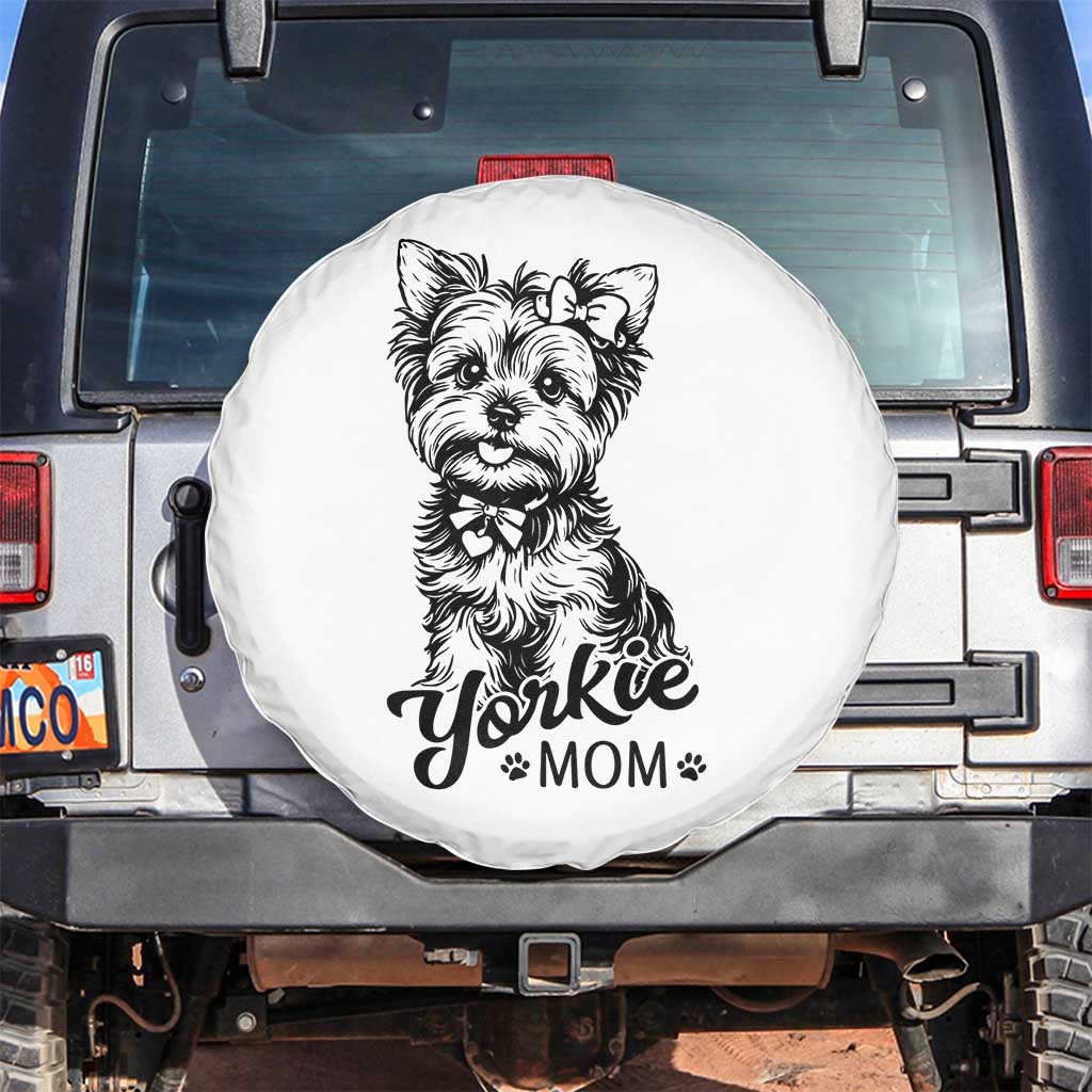 Yorkshire Terrier Mom Spare Tire Cover Cute Yorkie Mama Puppy Gift