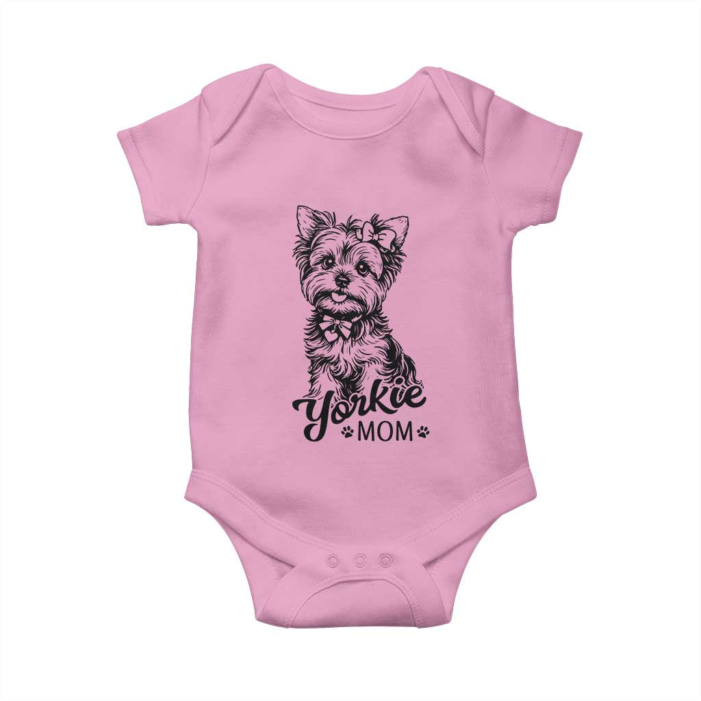 Yorkshire Terrier Mom Baby Onesie Cute Yorkie Mama Puppy Gift