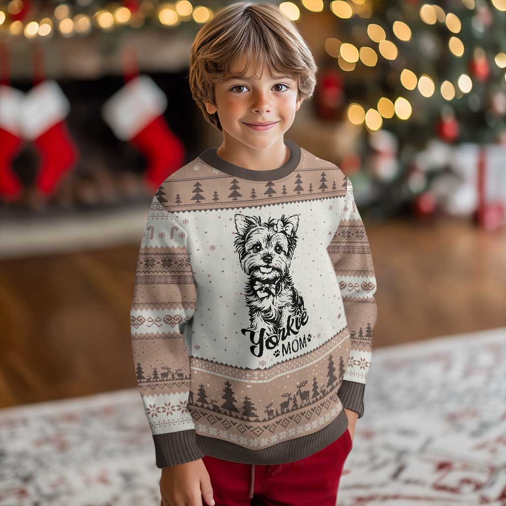 Yorkshire Terrier Mom Ugly Christmas Sweater Cute Yorkie Mama Puppy Gift