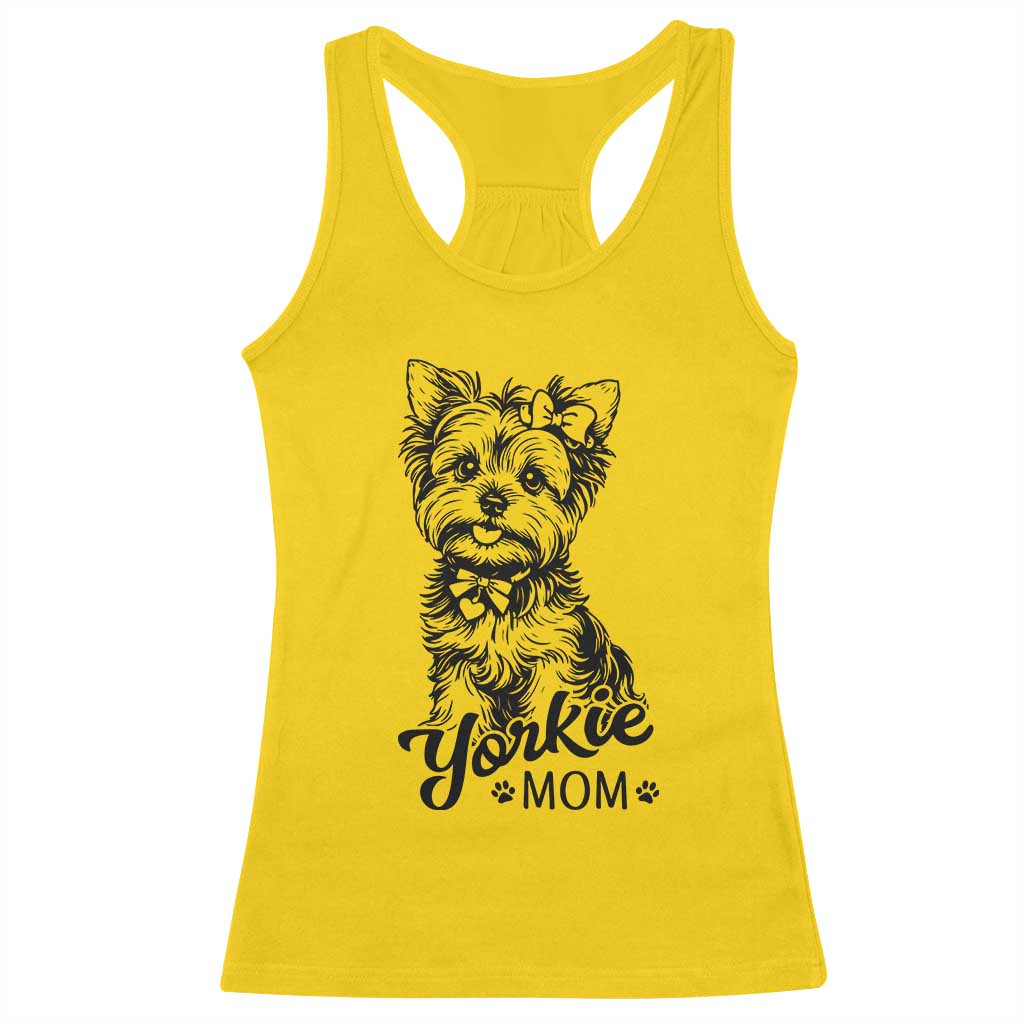 Yorkshire Terrier Mom Racerback Tank Top Cute Yorkie Mama Puppy Gift