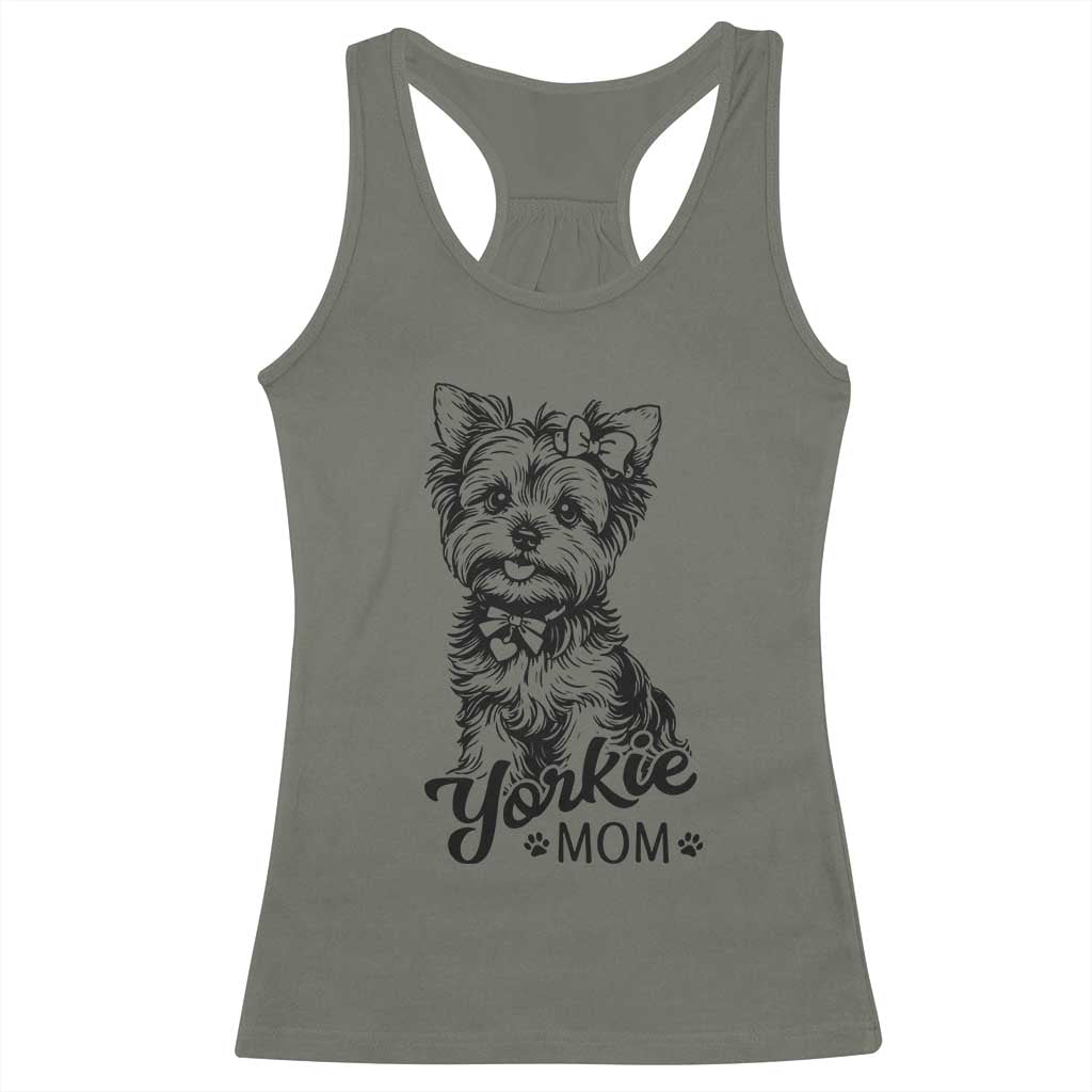 Yorkshire Terrier Mom Racerback Tank Top Cute Yorkie Mama Puppy Gift