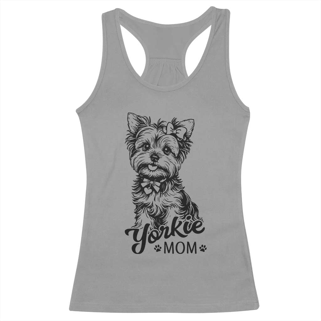 Yorkshire Terrier Mom Racerback Tank Top Cute Yorkie Mama Puppy Gift