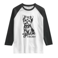 Yorkshire Terrier Mom Raglan Shirt Cute Yorkie Mama Puppy Gift