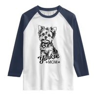 Yorkshire Terrier Mom Raglan Shirt Cute Yorkie Mama Puppy Gift