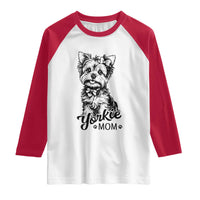 Yorkshire Terrier Mom Raglan Shirt Cute Yorkie Mama Puppy Gift
