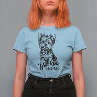 Yorkshire Terrier Mom T Shirt For Women Cute Yorkie Mama Puppy Gift