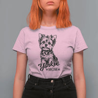 Yorkshire Terrier Mom T Shirt For Women Cute Yorkie Mama Puppy Gift