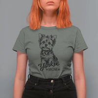 Yorkshire Terrier Mom T Shirt For Women Cute Yorkie Mama Puppy Gift