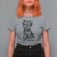 Yorkshire Terrier Mom T Shirt For Women Cute Yorkie Mama Puppy Gift