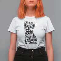 Yorkshire Terrier Mom T Shirt For Women Cute Yorkie Mama Puppy Gift