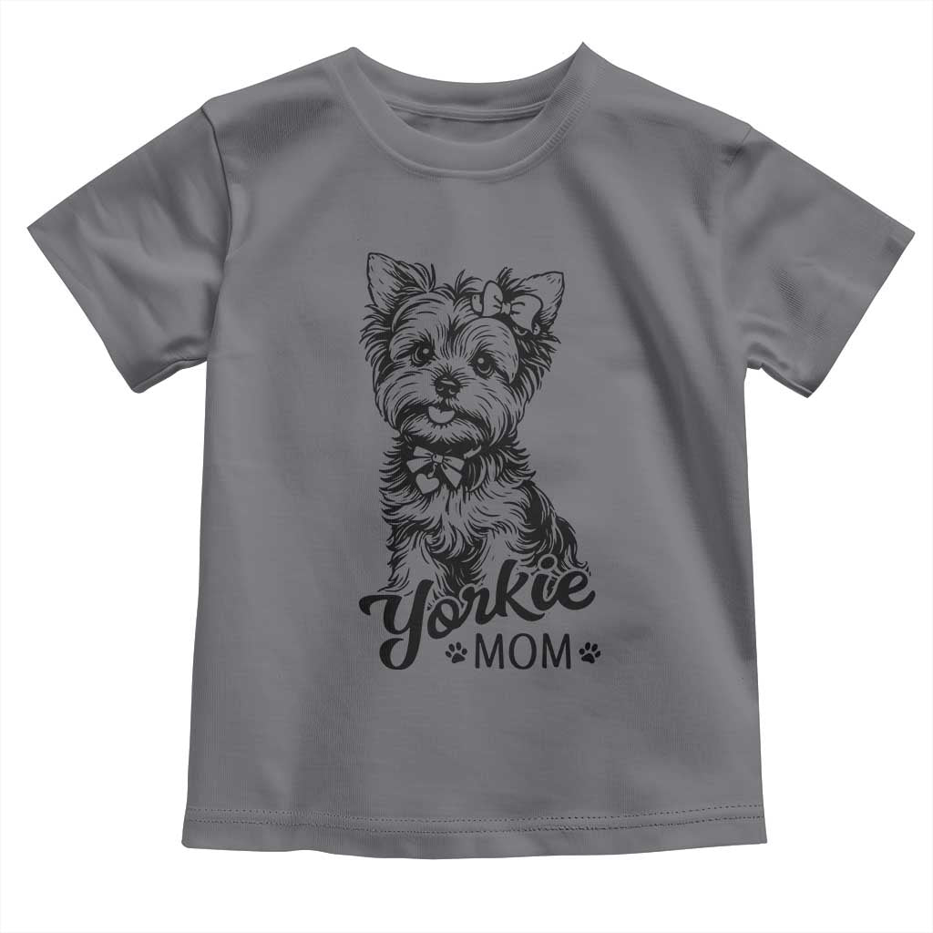 Yorkshire Terrier Mom Toddler T Shirt Cute Yorkie Mama Puppy Gift