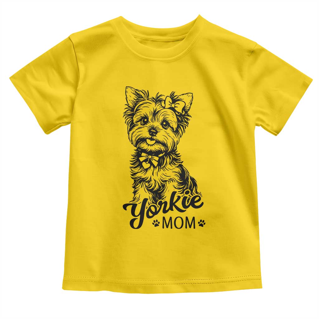 Yorkshire Terrier Mom Toddler T Shirt Cute Yorkie Mama Puppy Gift
