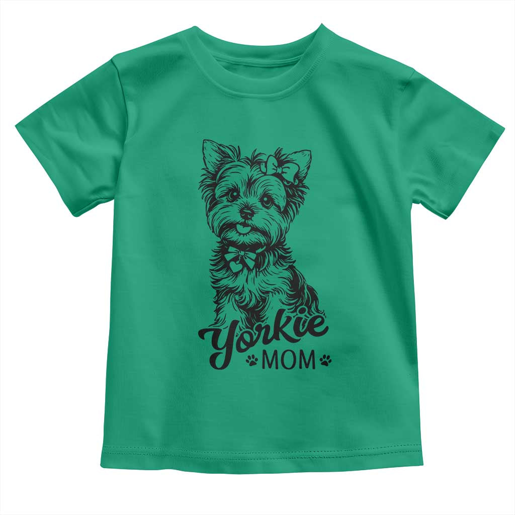 Yorkshire Terrier Mom Toddler T Shirt Cute Yorkie Mama Puppy Gift