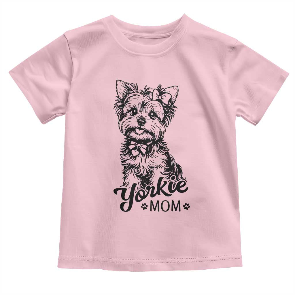 Yorkshire Terrier Mom Toddler T Shirt Cute Yorkie Mama Puppy Gift