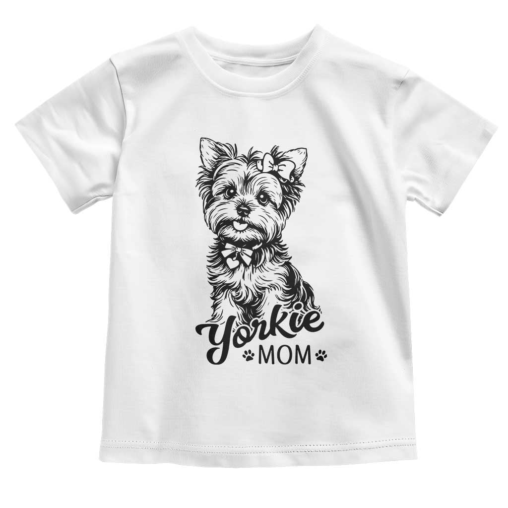 Yorkshire Terrier Mom Toddler T Shirt Cute Yorkie Mama Puppy Gift