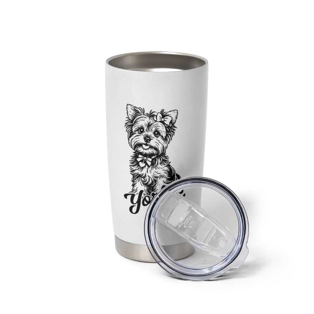 Yorkshire Terrier Mom Tumbler Cup Cute Yorkie Mama Puppy Gift