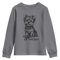 Yorkshire Terrier Mom Youth Sweatshirt Cute Yorkie Mama Puppy Gift