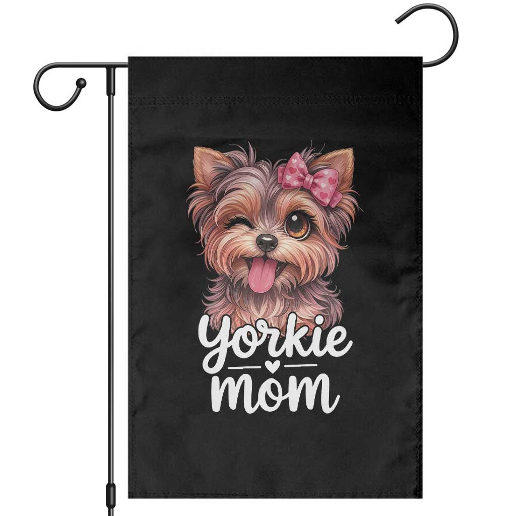 Yorkshire Terrier Dog Mom Garden Flag Cute Yorkie Puppy Gift