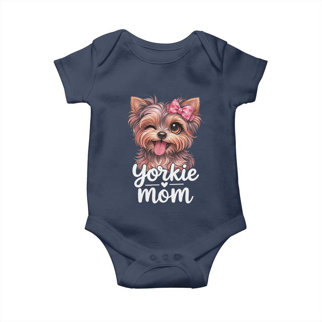 Yorkshire Terrier Dog Mom Baby Onesie Cute Yorkie Puppy Gift