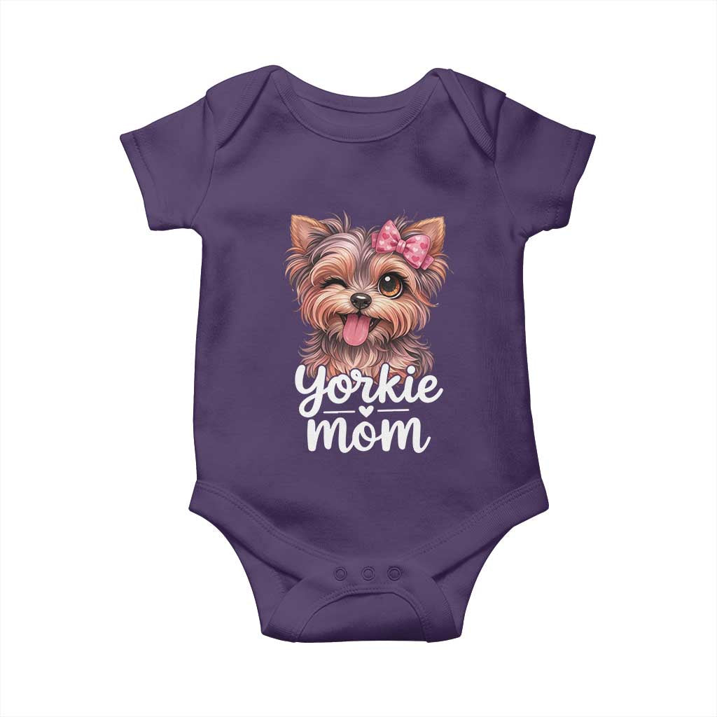 Yorkshire Terrier Dog Mom Baby Onesie Cute Yorkie Puppy Gift