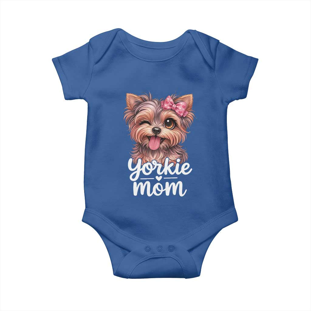 Yorkshire Terrier Dog Mom Baby Onesie Cute Yorkie Puppy Gift