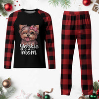 Yorkshire Terrier Dog Mom Plaid Pajama Set Cute Yorkie Puppy Gift