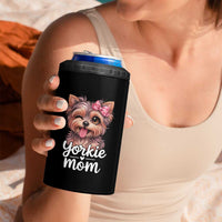 Yorkshire Terrier Dog Mom 4 in 1 Can Cooler Tumbler Cute Yorkie Puppy Gift