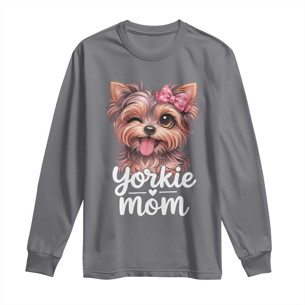 Yorkshire Terrier Dog Mom Long Sleeve Shirt Cute Yorkie Puppy Gift