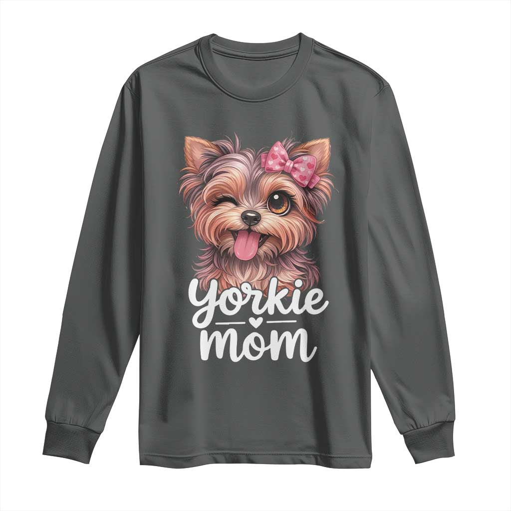 Yorkshire Terrier Dog Mom Long Sleeve Shirt Cute Yorkie Puppy Gift