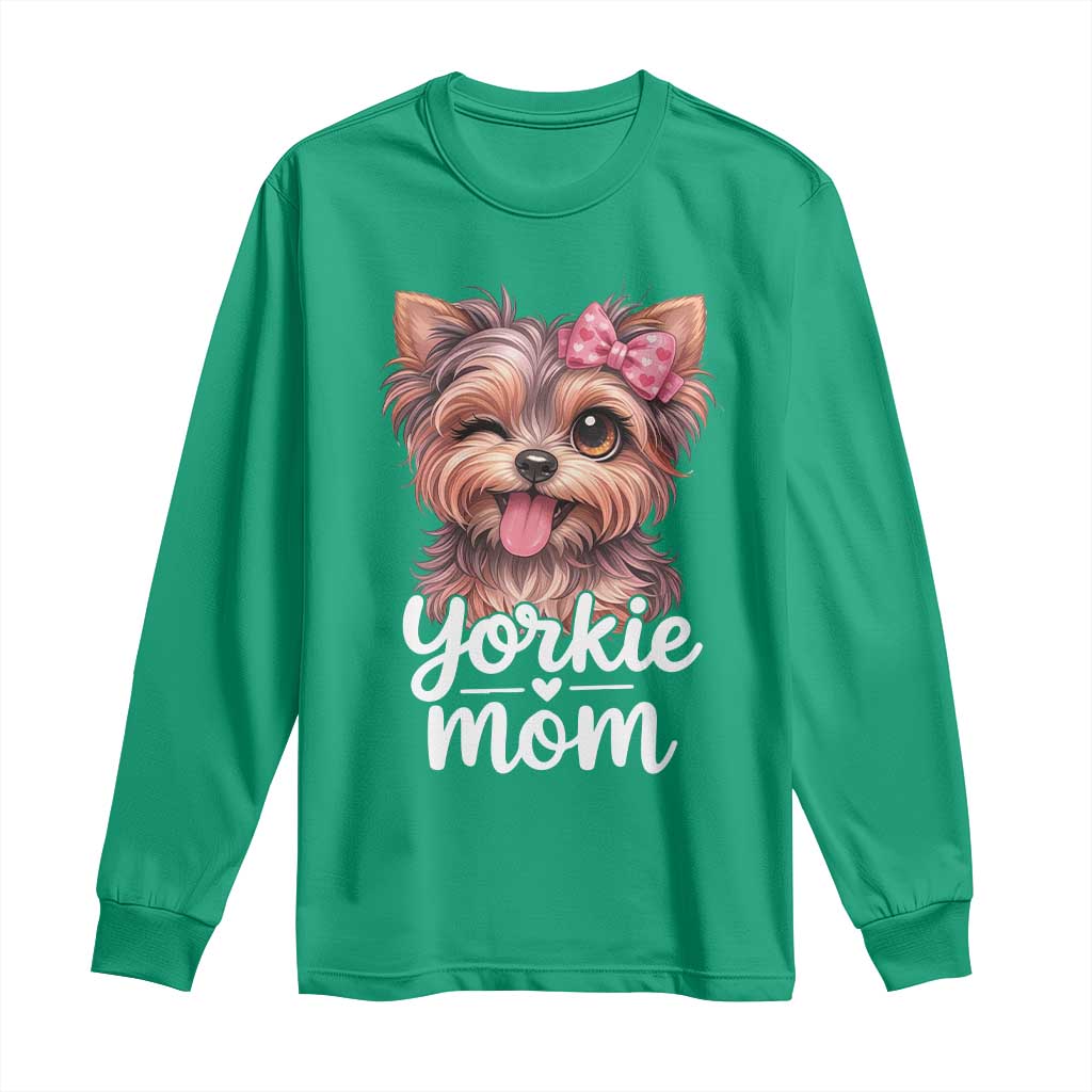 Yorkshire Terrier Dog Mom Long Sleeve Shirt Cute Yorkie Puppy Gift