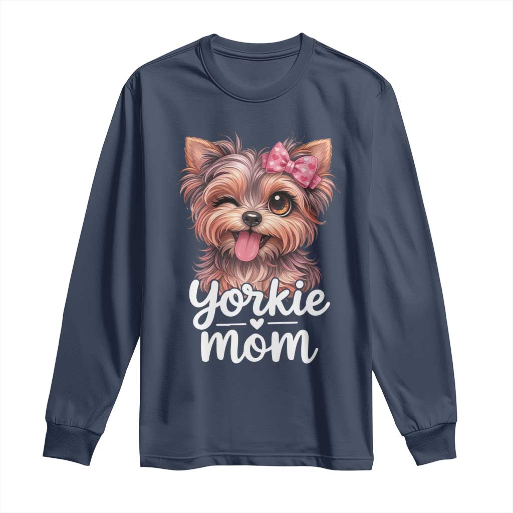 Yorkshire Terrier Dog Mom Long Sleeve Shirt Cute Yorkie Puppy Gift