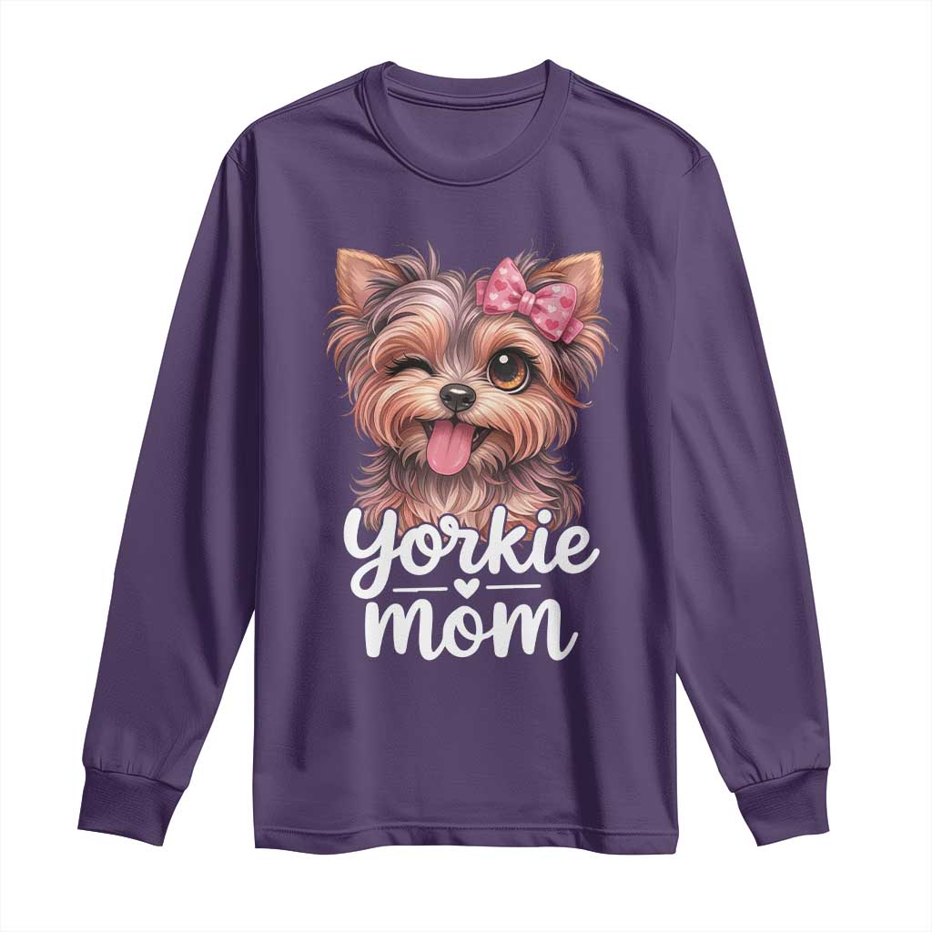 Yorkshire Terrier Dog Mom Long Sleeve Shirt Cute Yorkie Puppy Gift