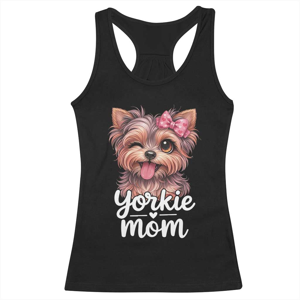 Yorkshire Terrier Dog Mom Racerback Tank Top Cute Yorkie Puppy Gift