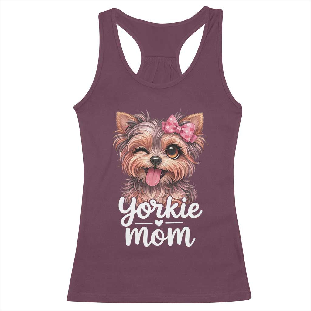Yorkshire Terrier Dog Mom Racerback Tank Top Cute Yorkie Puppy Gift