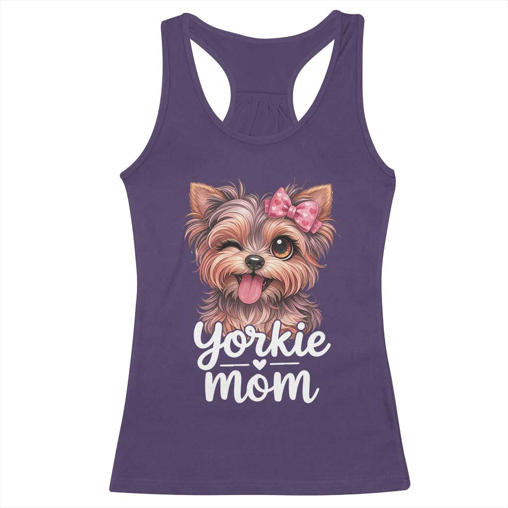 Yorkshire Terrier Dog Mom Racerback Tank Top Cute Yorkie Puppy Gift