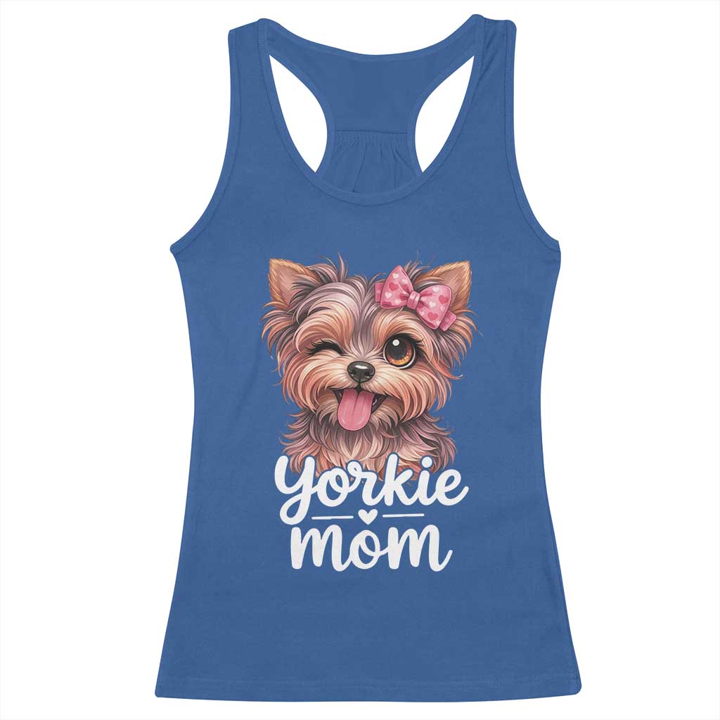Yorkshire Terrier Dog Mom Racerback Tank Top Cute Yorkie Puppy Gift