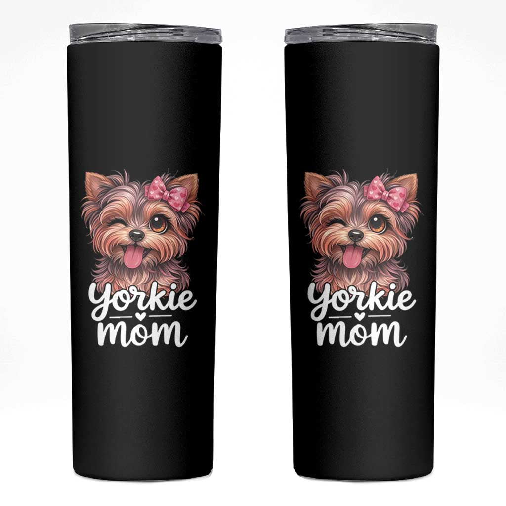 Yorkshire Terrier Dog Mom Skinny Tumbler Cute Yorkie Puppy Gift