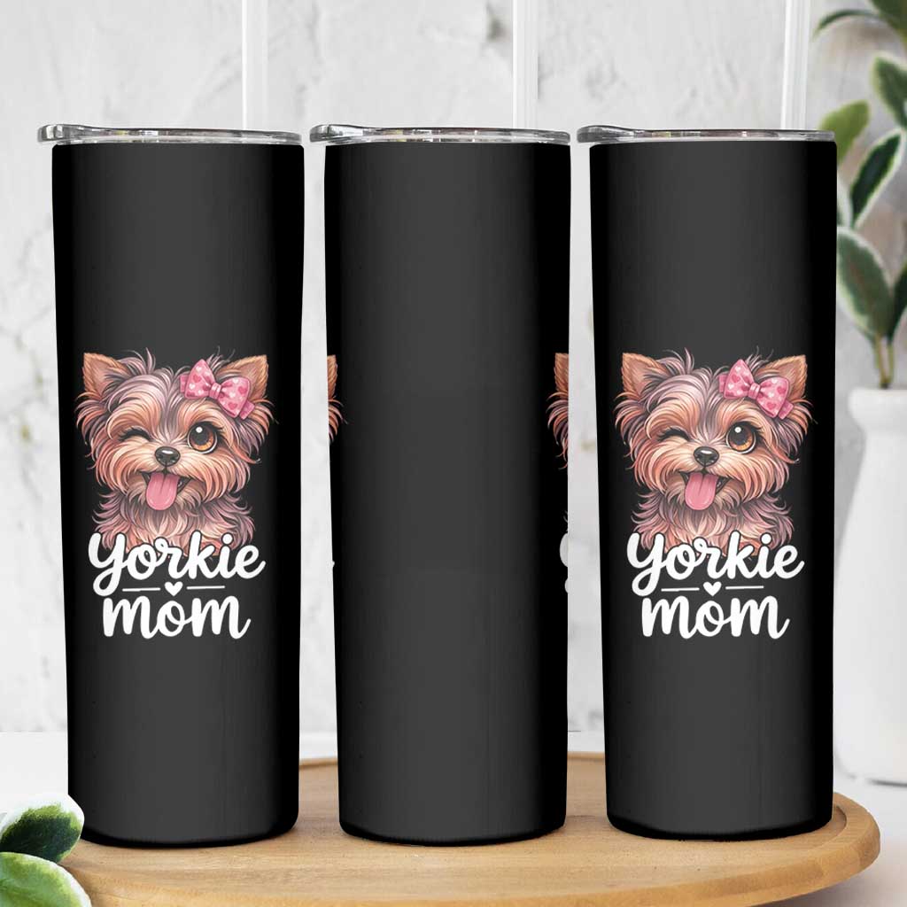 Yorkshire Terrier Dog Mom Skinny Tumbler Cute Yorkie Puppy Gift