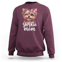 Yorkshire Terrier Dog Mom Sweatshirt Cute Yorkie Puppy Gift