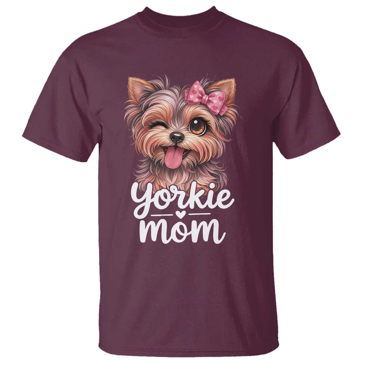Yorkshire Terrier Dog Mom T Shirt Cute Yorkie Puppy Gift