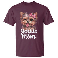 Yorkshire Terrier Dog Mom T Shirt Cute Yorkie Puppy Gift