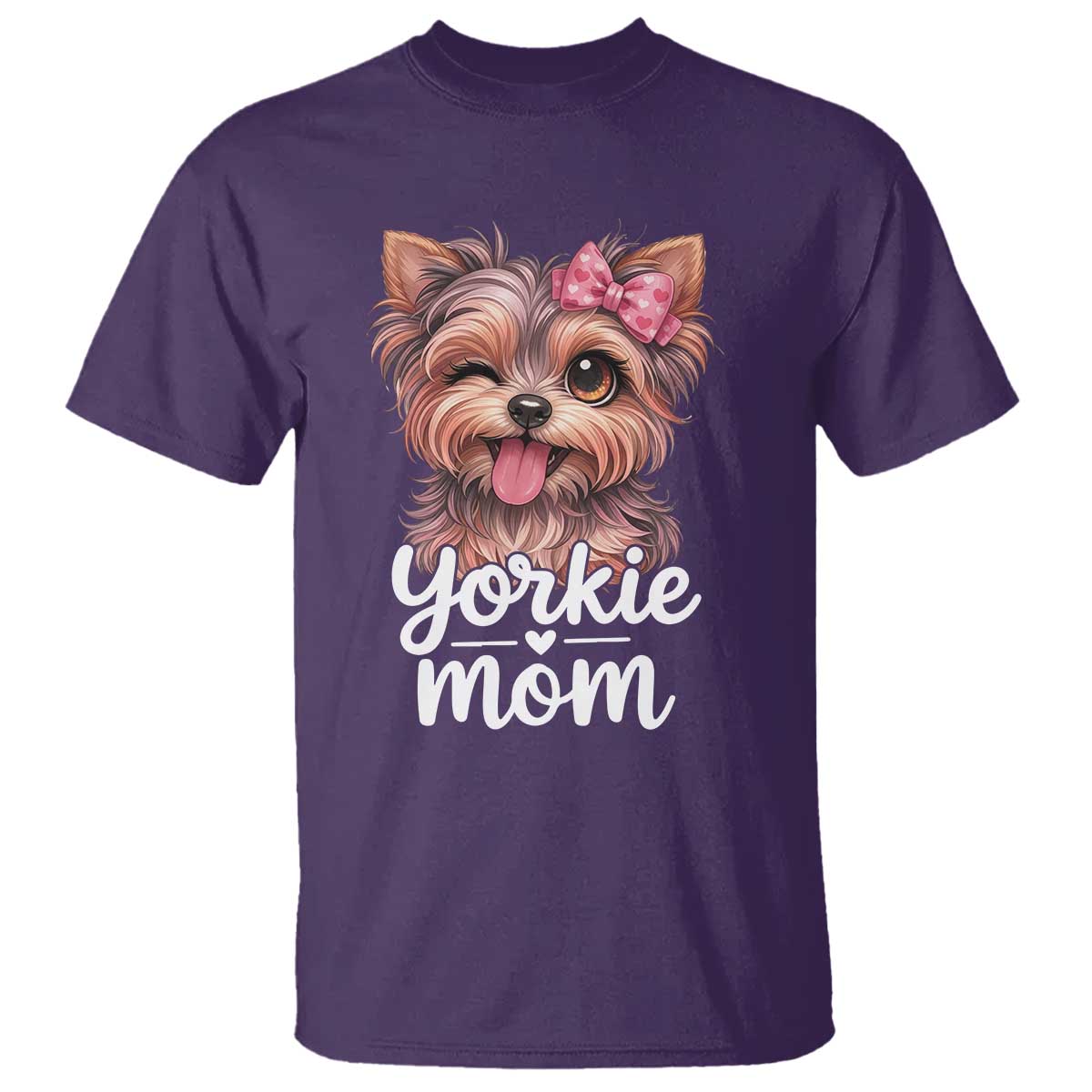 Yorkshire Terrier Dog Mom T Shirt Cute Yorkie Puppy Gift